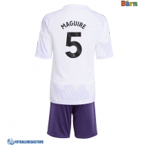 Fotballdrakt Barn Manchester United Harry Maguire #5 Bortedraktsett 2025-26 Kortermet (+ Korte bukser)